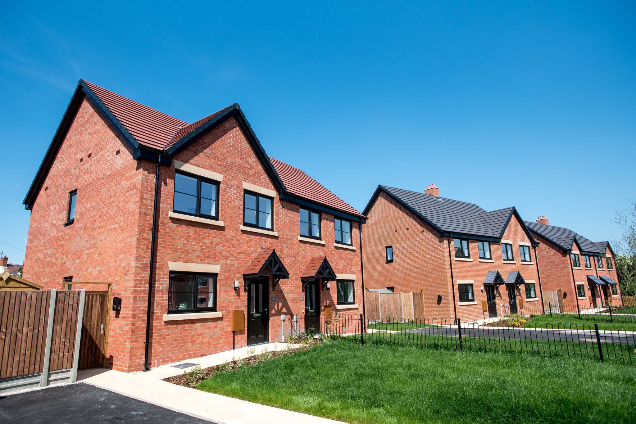 Some of the new homes at Lion Close